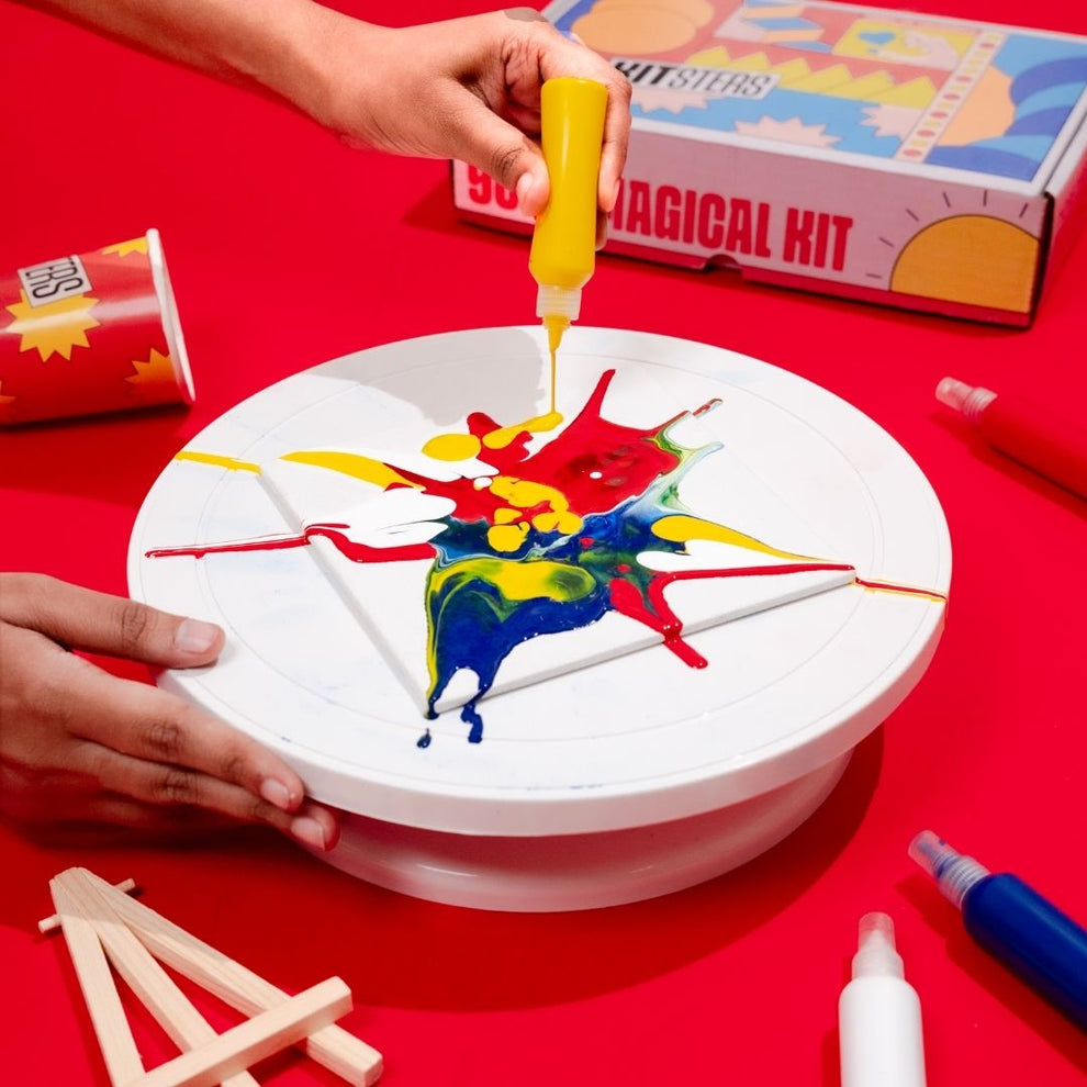 DIY Fluid Wheel Art Kit Kitsters