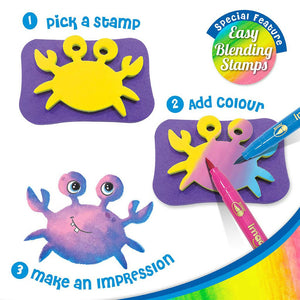 Imagimake Stamp Art Ocean Theme Go Science DIY | STAMP ART ACTIVITY KIT | AGE 3+ | OCEAN THEME.