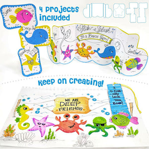 Imagimake Stamp Art Ocean Theme Go Science DIY | STAMP ART ACTIVITY KIT | AGE 3+ | OCEAN THEME.