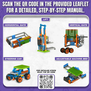 Blix Rack and Pinion Go Science Build 6 incredible models - Robotic Concepts.