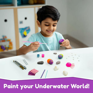 Play Shifu Rock & Shell Painting Kit Magical Underwater Kingdom Go Science .
