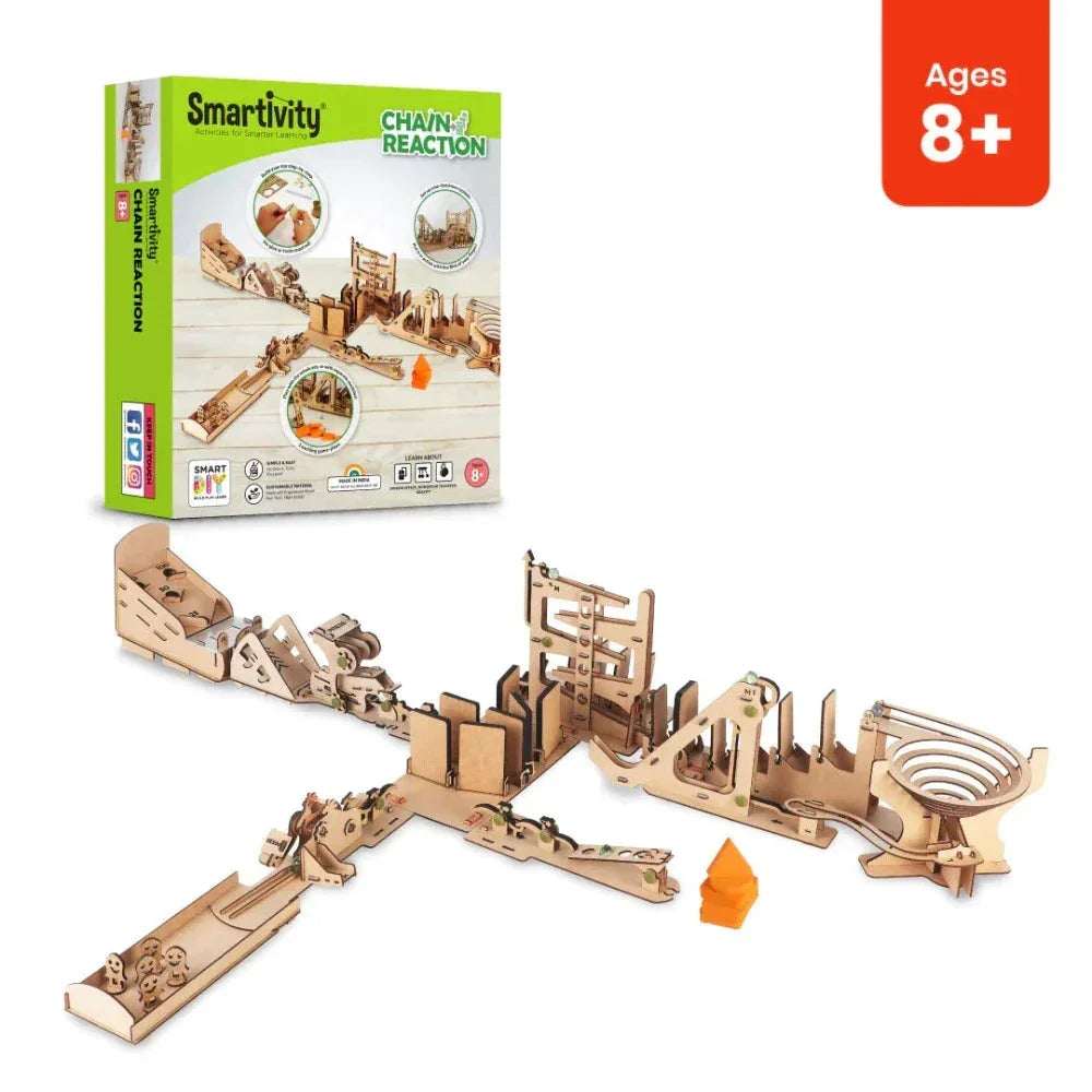 Smartivity Chain Reaction Go Science Energy Transfer, Motion & Cause-Effect Concepts.