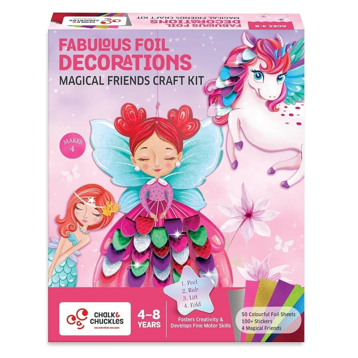 Chalk and Chuckles Fabulous Foil Magical Decorations (Foil Art - Magical Friends) Go Science Goods.