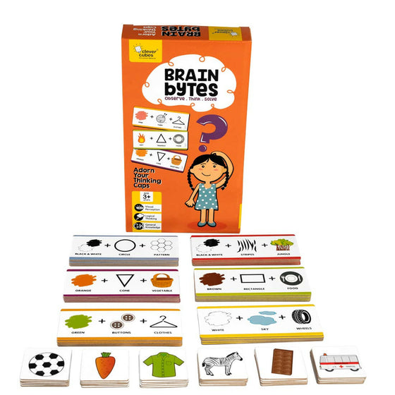 Clever Cubes Brain Bytes Go Science Early Learning | Enhances Visual Perception | Logical Thinking.