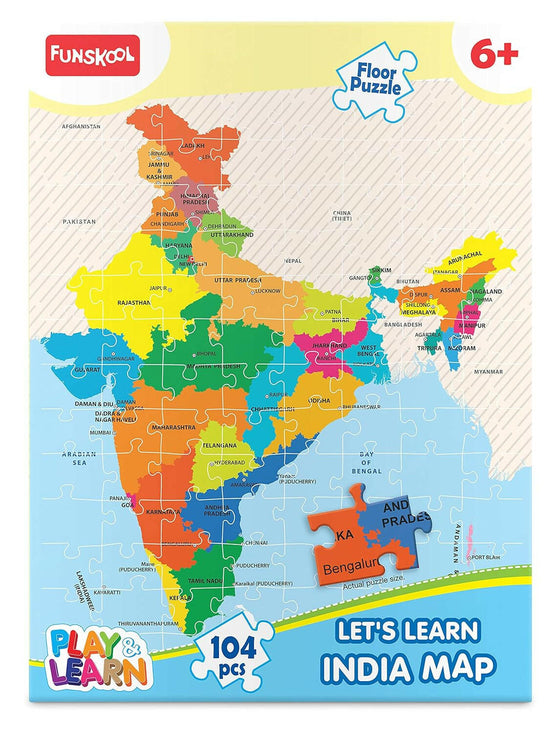 FUNSKOOL (INDIA) LTD India Map Puzzle Go Science Goods.