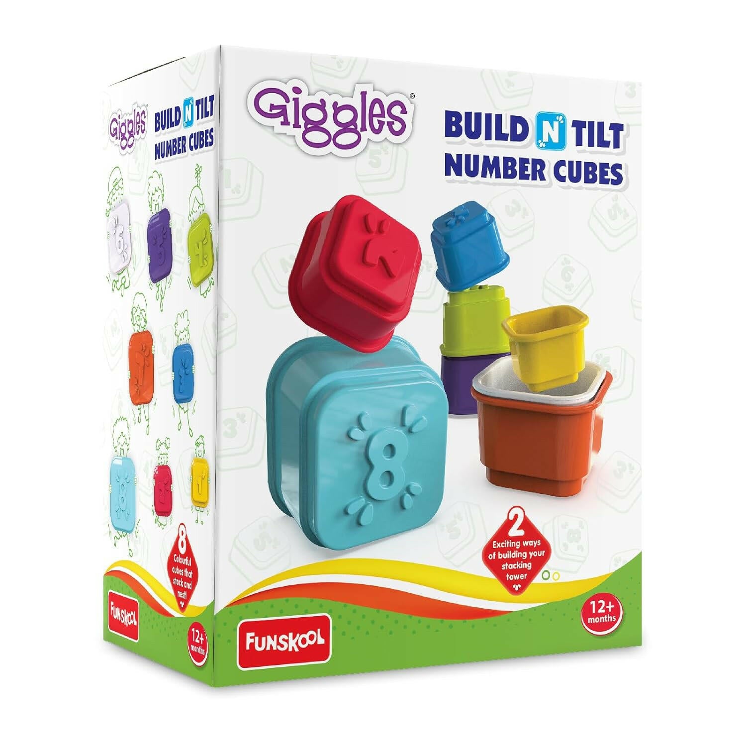FUNSKOOL (INDIA) LTD Build N Tilt Number Cubes Go Science Goods.