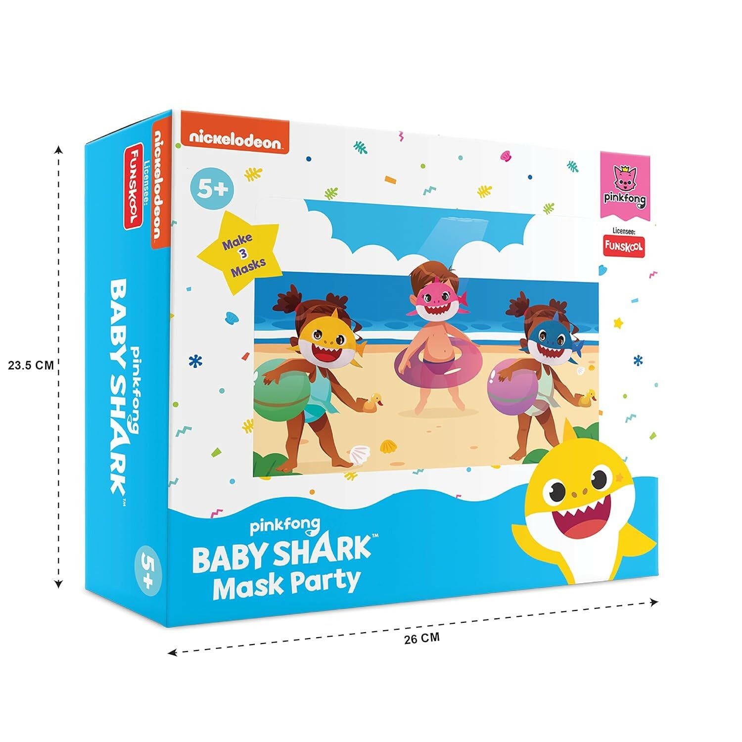 FUNSKOOL (INDIA) LTD Baby Shark - Mask Party Go Science Fun with Baby Shark-Themed Masks.