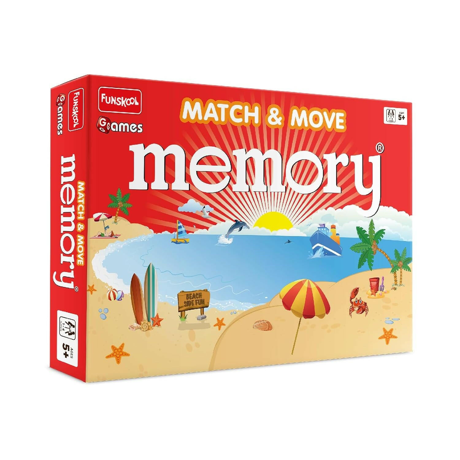 FUNSKOOL (INDIA) LTD Memory Match & Move Go Science Visual Recall Skills | Age 5 + | 1-4 Players.
