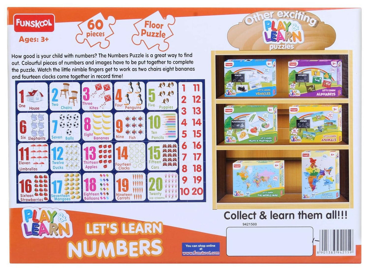 FUNSKOOL (INDIA) LTD Numbers Puzzle Go Science Goods.