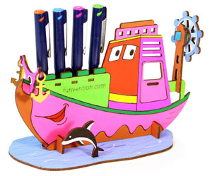 Funvention 3D Coloring Model - Ship Funvention Go Science Goods.