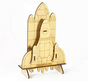 Funvention 3D Coloring Model - Space Shuttle Funvention Go Science Goods.