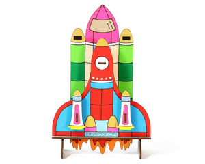 Funvention 3D Coloring Model - Space Shuttle Funvention Go Science Goods.