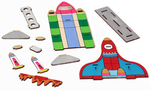 Funvention 3D Coloring Model - Space Shuttle Funvention Go Science Goods.