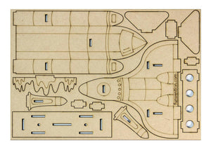 Funvention 3D Coloring Model - Space Shuttle Funvention Go Science Goods.
