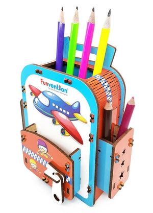 Funvention Airplane School Bag Pen Stand Go Science .
