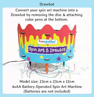 Funvention Spin Art Machine & Drawbot Go Science .