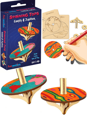 Funvention Spinning Top (Earth + Jupiter) Go Science .