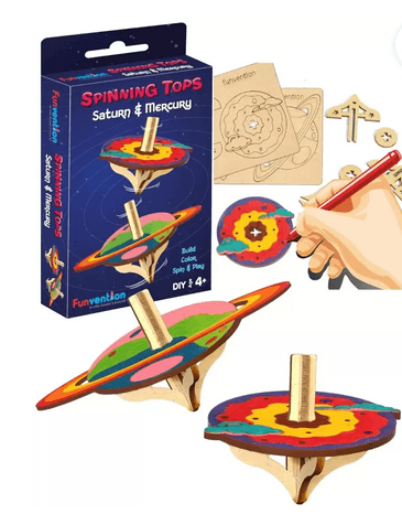 Funvention Spinning Top (Saturn+ Mercury) Go Science .
