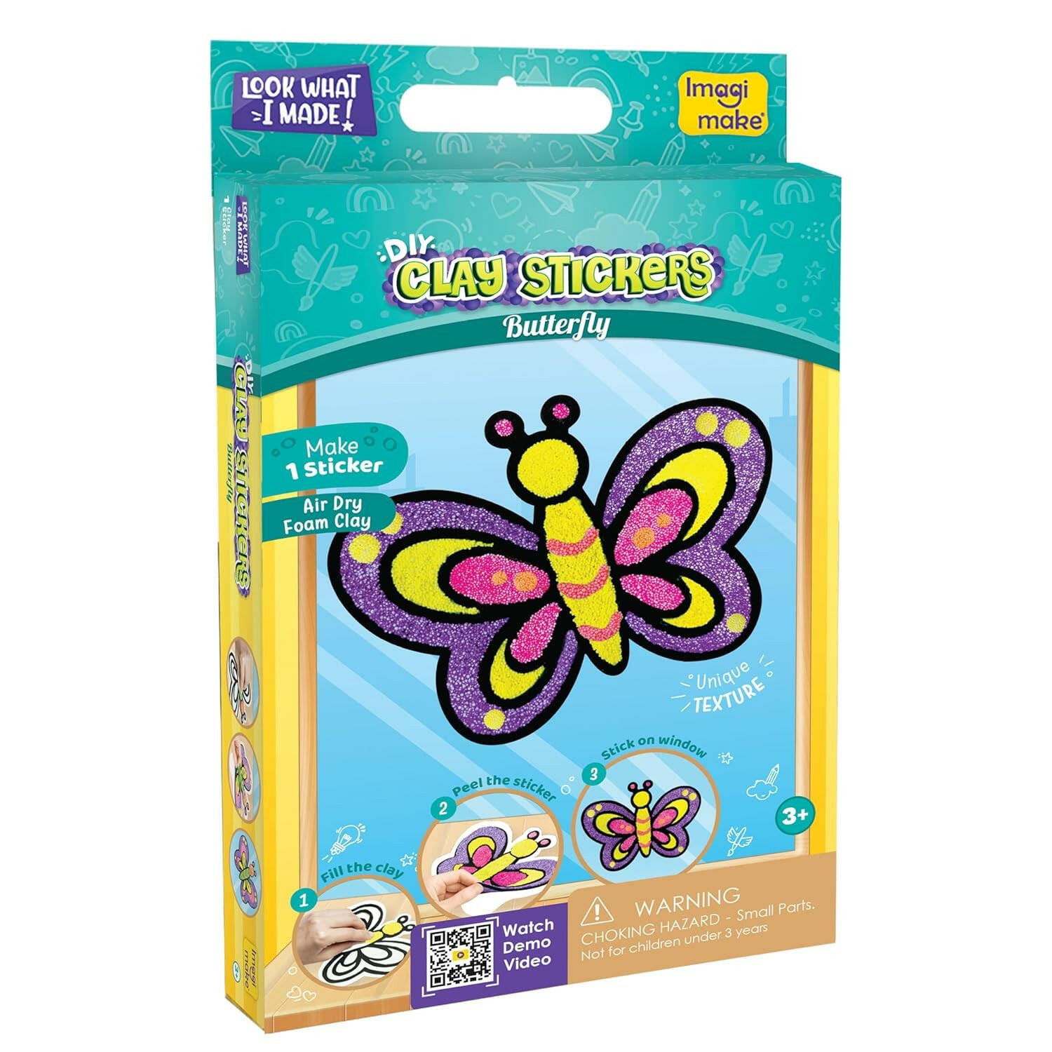 Imagimake Clay Sticker Butterfly Go Science For Age 3 Yrs +.