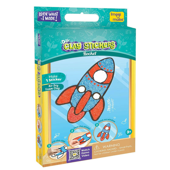 Imagimake Clay Sticker Rocket Go Science 3 Yrs +.