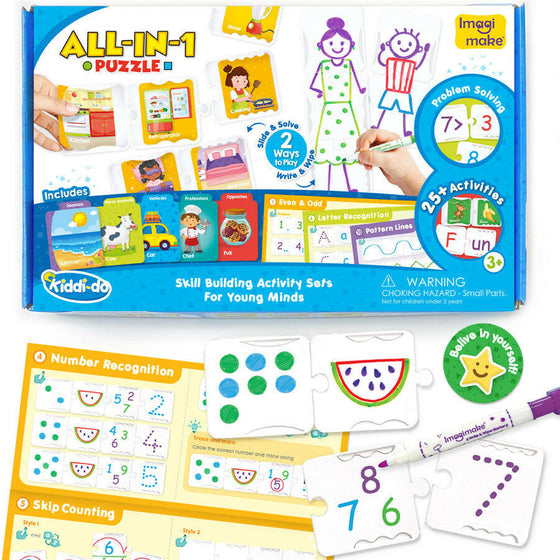 Imagimake Kiddi Do All in 1 Puzzle Go Science DIY | ACTIVITY KIT | AGE 3+.