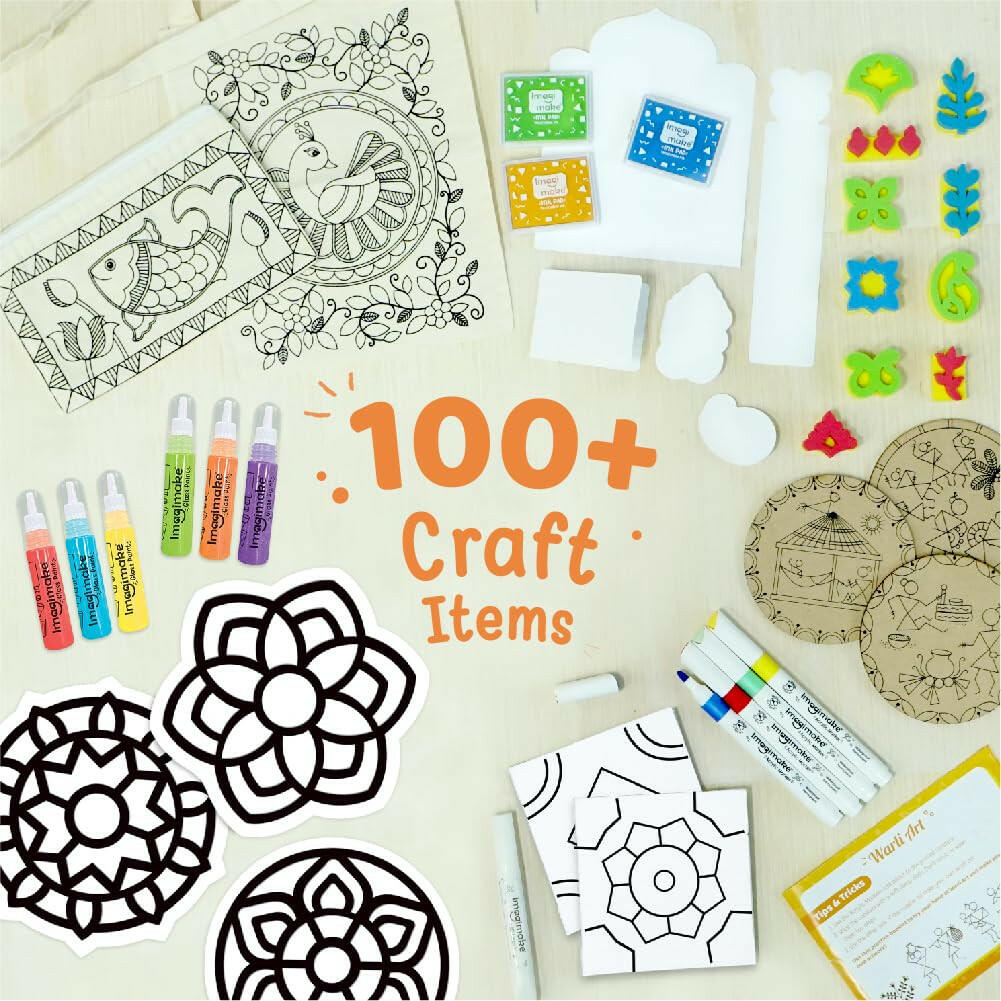 Imagimake Indian Art Forms Kit  Go Science 8 Yrs +.