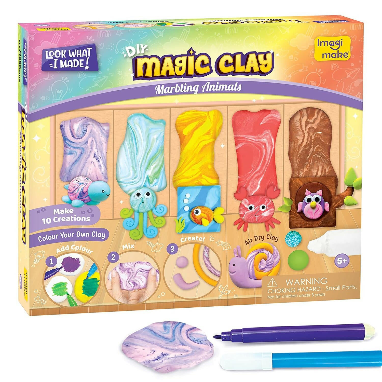 Imagimake Magic Clay Marbling  Go Science Goods.