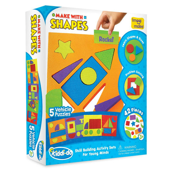 Imagimake Make with Shapes Vehicles Theme Go Science Goods.