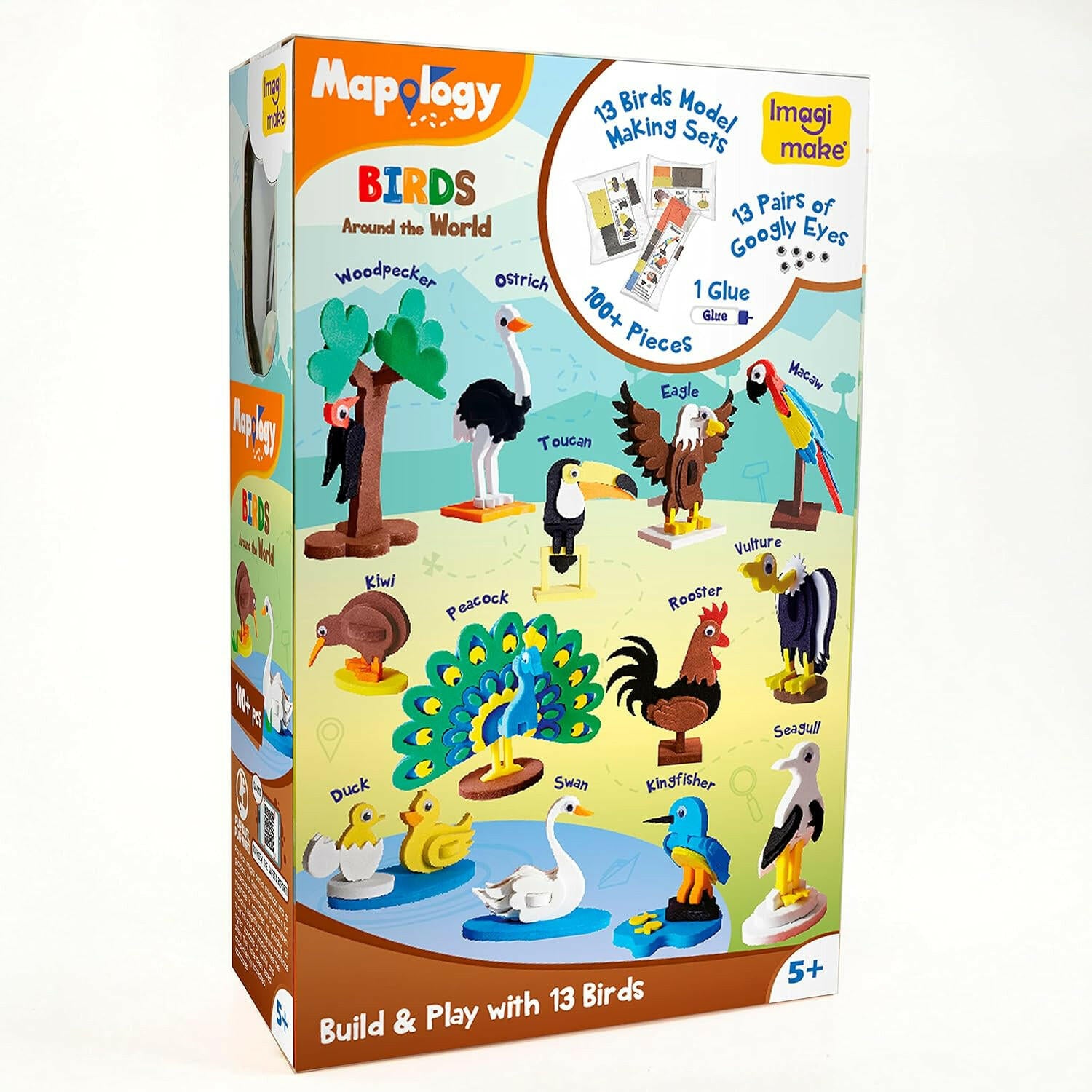 Imagimake Birds Worldwide 3D Miniature 13 Models  Go Science Goods.