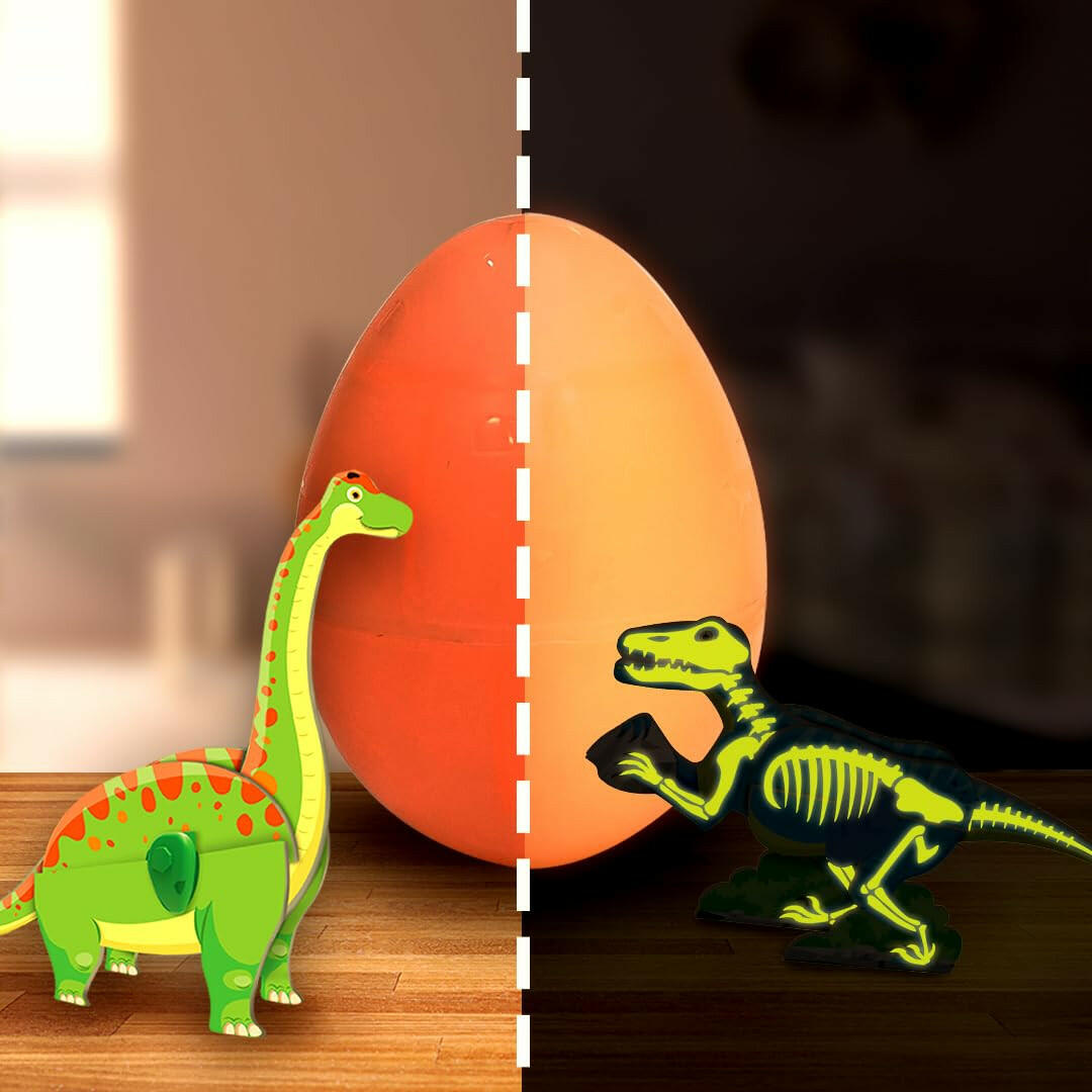 Imagimake Dino & Egg Orange (Glow in The Dark)  Go Science 5 Yrs +.