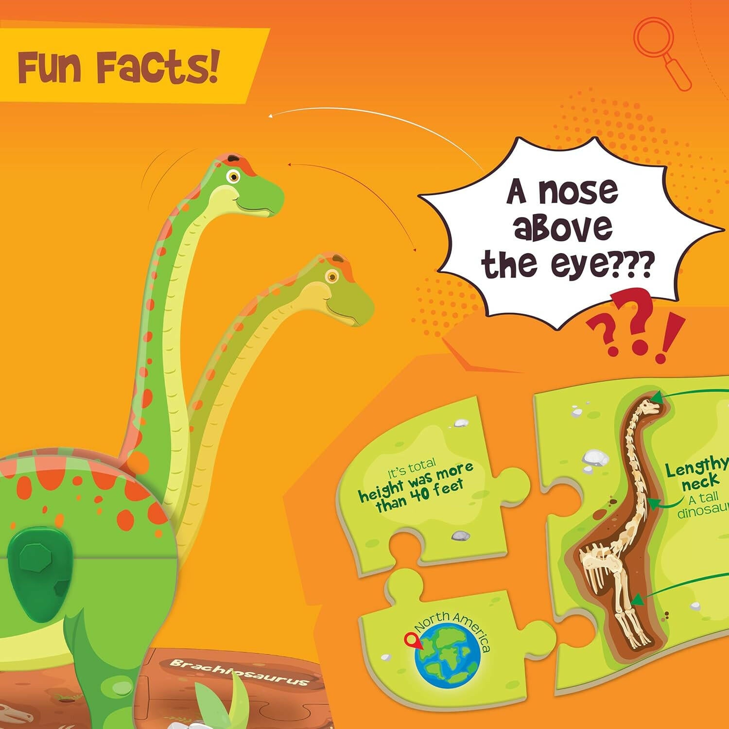 Imagimake Dino & Egg Orange (Glow in The Dark)  Go Science 5 Yrs +.