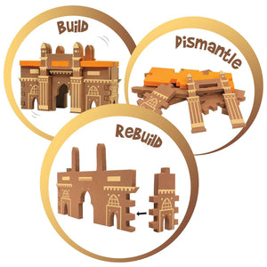 Imagimake India Gate & Sanchi Stupa | Monuments Of India - Mapology Go Science DIY | ACTIVITY KIT | AGE 5+ | MONUMENTS MAKING - INDIA.