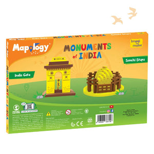 Imagimake India Gate & Sanchi Stupa | Monuments Of India - Mapology Go Science DIY | ACTIVITY KIT | AGE 5+ | MONUMENTS MAKING - INDIA.