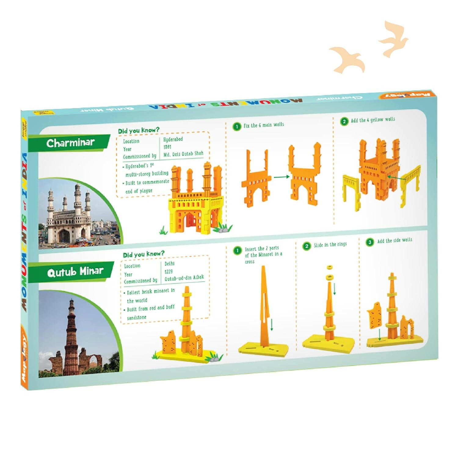 Imagimake Charminar & Qutub Minar - Monuments Of India  Go Science Goods.