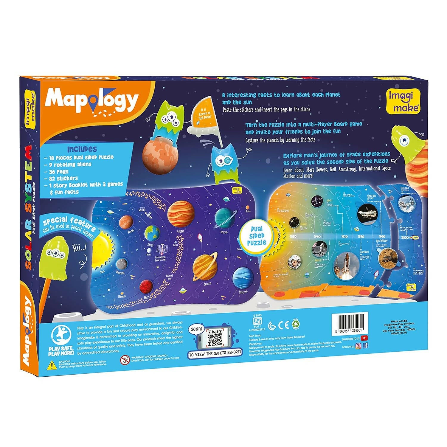 Imagimake Solar System Mapology  Go Science DIY | SOLAR SYSTEM ACTIVITY KIT | AGE 4+.