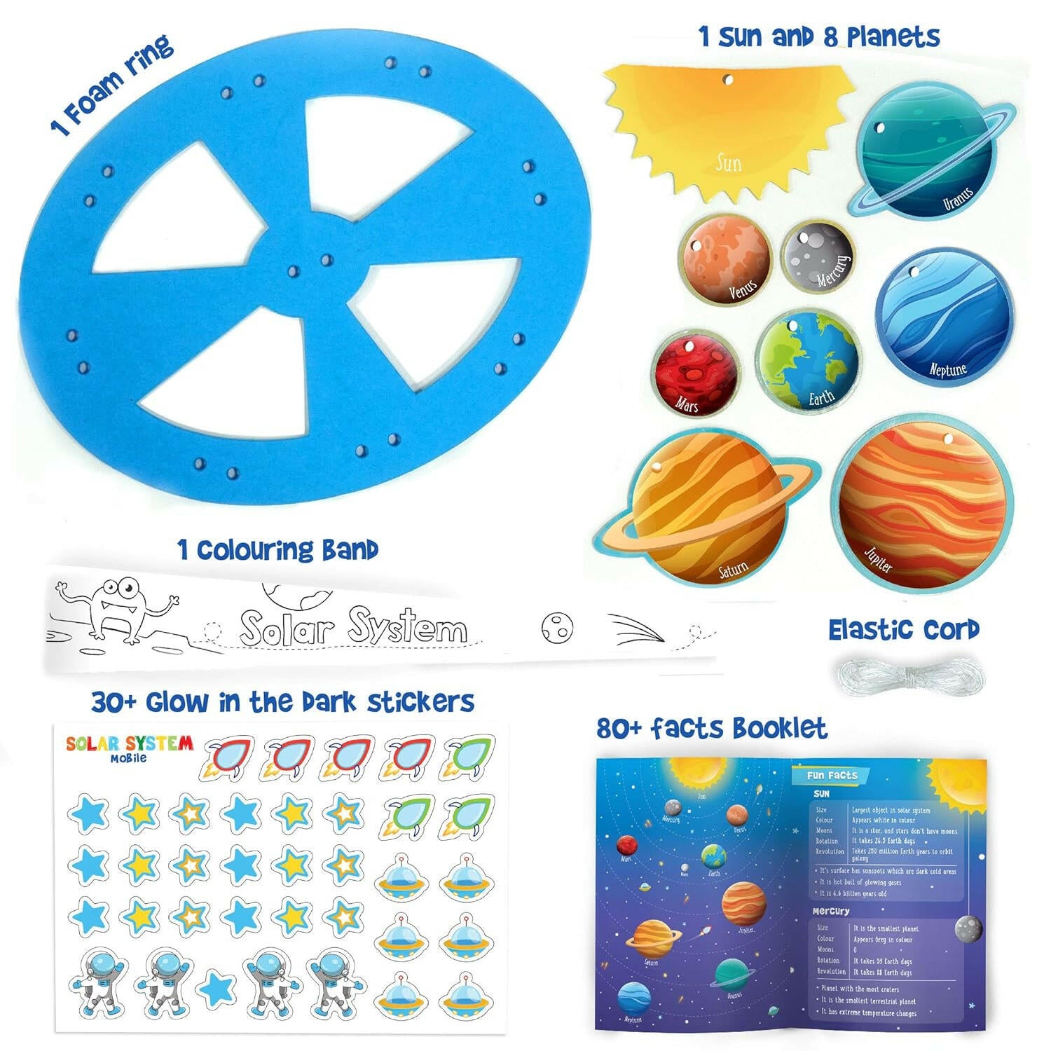 Imagimake Solar System Mobile Mapology  Go Science DIY | SOLAR SYSTEM ACTIVITY KIT | AGE 5+.