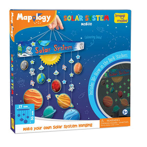 Imagimake Solar System Mobile Mapology Go Science DIY | SOLAR SYSTEM ACTIVITY KIT | AGE 5+.