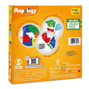 Imagimake States Of India Mapology Go Science DIY | MAP ACTIVITY KIT | AGE 4+ | INDIAN STATES.