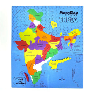 Imagimake States Of India Mapology Go Science DIY | MAP ACTIVITY KIT | AGE 4+ | INDIAN STATES.