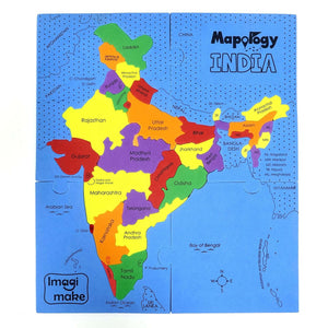 Imagimake States Of India Mapology Go Science DIY | MAP ACTIVITY KIT | AGE 4+ | INDIAN STATES.