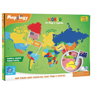 Imagimake World with Flags & Capitals Mapology Go Science Goods.