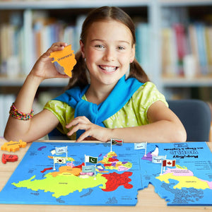 Imagimake World with Flags & Capitals Mapology Go Science Goods.