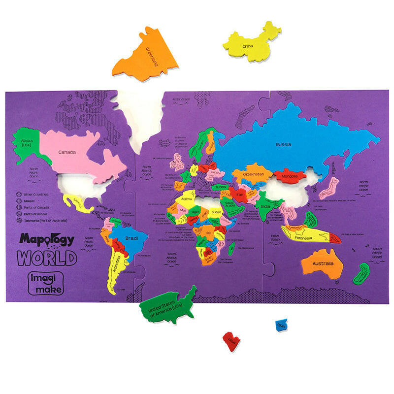 Imagimake Mapology World - World Map Puzzle  Go Science Goods.