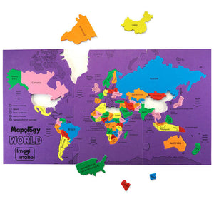Imagimake Mapology World - World Map Puzzle Go Science Goods.