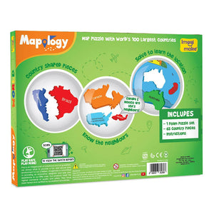 Imagimake Mapology World - World Map Puzzle Go Science Goods.