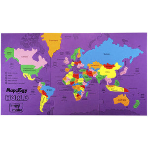 Imagimake Mapology World - World Map Puzzle Go Science Goods.