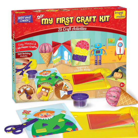 Imagimake My First Craft Kit Go Science DIY | ARTS & CRAFT ACTIVITY KIT | AGE 3+ | 25 Craft Activities.