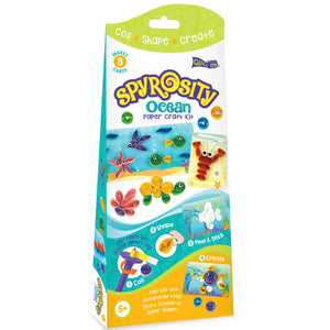 Imagimake Spyrosity Ocean Theme Craft Kit Go Science DIY | CRAFT KIT | Quilling | AGE 5+ | OCEAN THEME.