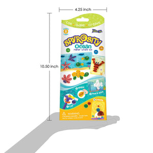 Imagimake Spyrosity Ocean Theme Craft Kit Go Science DIY | CRAFT KIT | Quilling | AGE 5+ | OCEAN THEME.