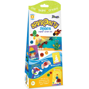 Imagimake Spyrosity Space Theme Craft Kit Go Science DIY | CRAFT KIT | Quilling | AGE 5+ | SPACE THEME.